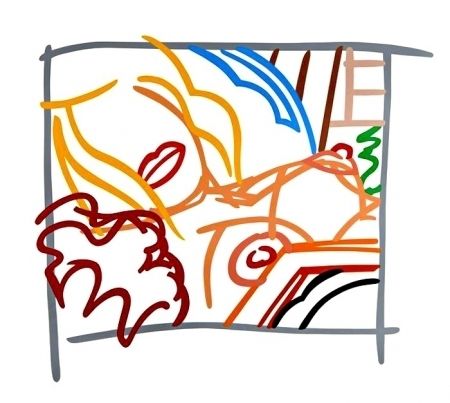 Сериграфия Wesselmann - New Bedroom Blonde Doodle