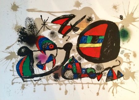 Литография Miró - Nid d'alouettes