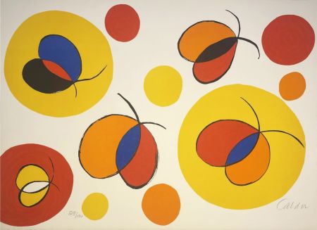 Литография Calder - Nostalgie de l'envol/ Nostalgic Flight from La Memoire Elementaire