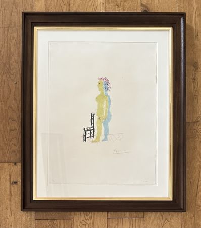 Литография Picasso - Nu a la chaise 