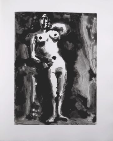 Акватинта Picasso - Nu accoudé, 1966 - A fantastic original etching (Aquatint) by the Master!