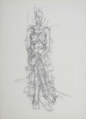 Литография Giacometti - Nu assis, 1954