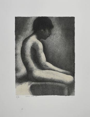 Литография Seurat - NU ASSIS / SEATED NUDE, 1883