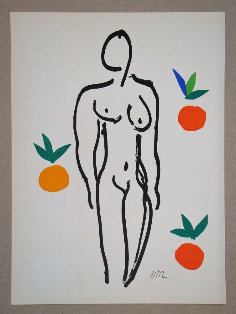 Литография Matisse (After) - Nu Aux Oranges - 1953