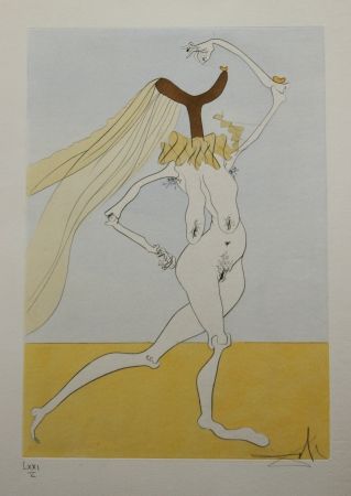 Офорт Dali - Nu aux Voilettes / Nude with Veils