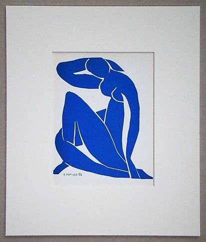 Литография Matisse (After) - Nu bleu - 1952