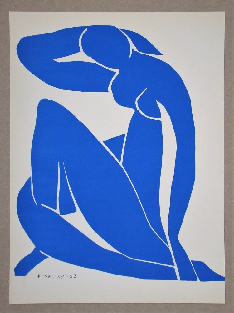 Литография Matisse (After) - Nu bleu II.-1952