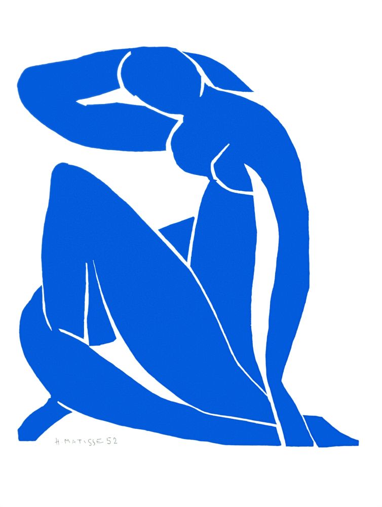 Литография Matisse - Nu Bleu II (Blue Nude II)