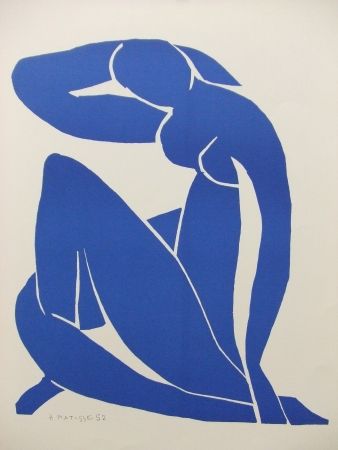 Литография Matisse - Nu bleu(II)