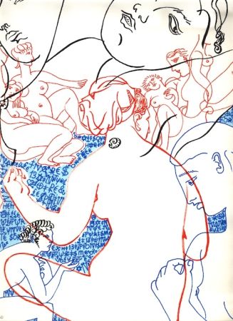 Литография Villeglé - Nu (collection Naked)