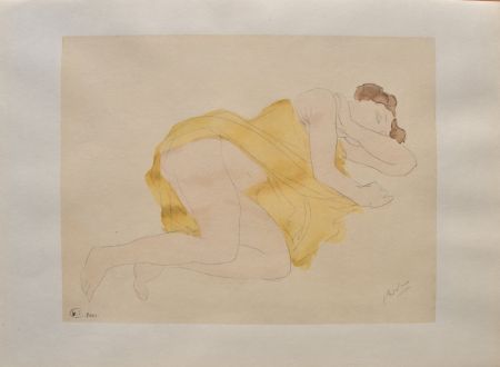 Гравюра Rodin - Nu couché