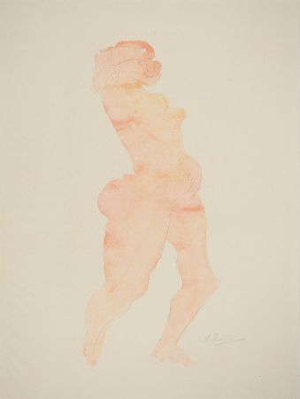 Литография Rodin - Nu dansant
