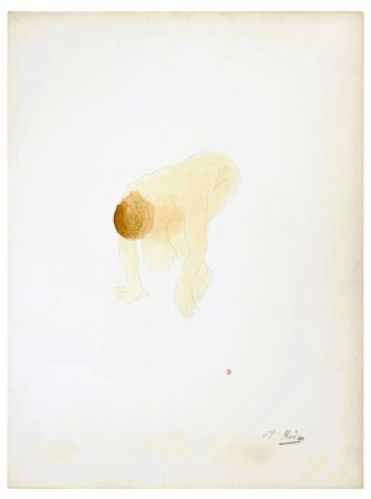 Литография Rodin - Nu de femme