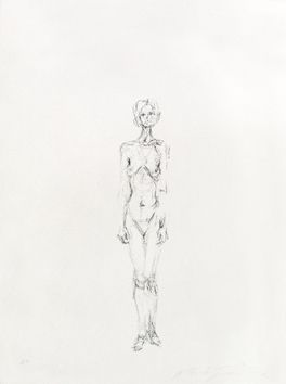Литография Giacometti - Nu Debout II