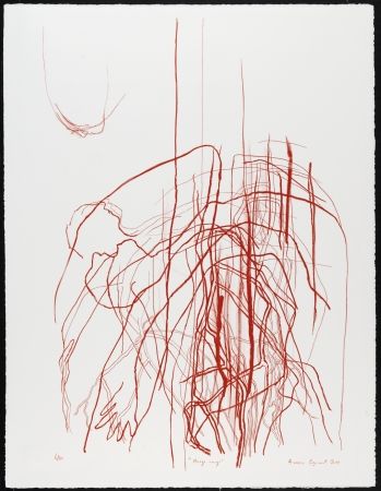 Литография Cozannet - Nuage rouge