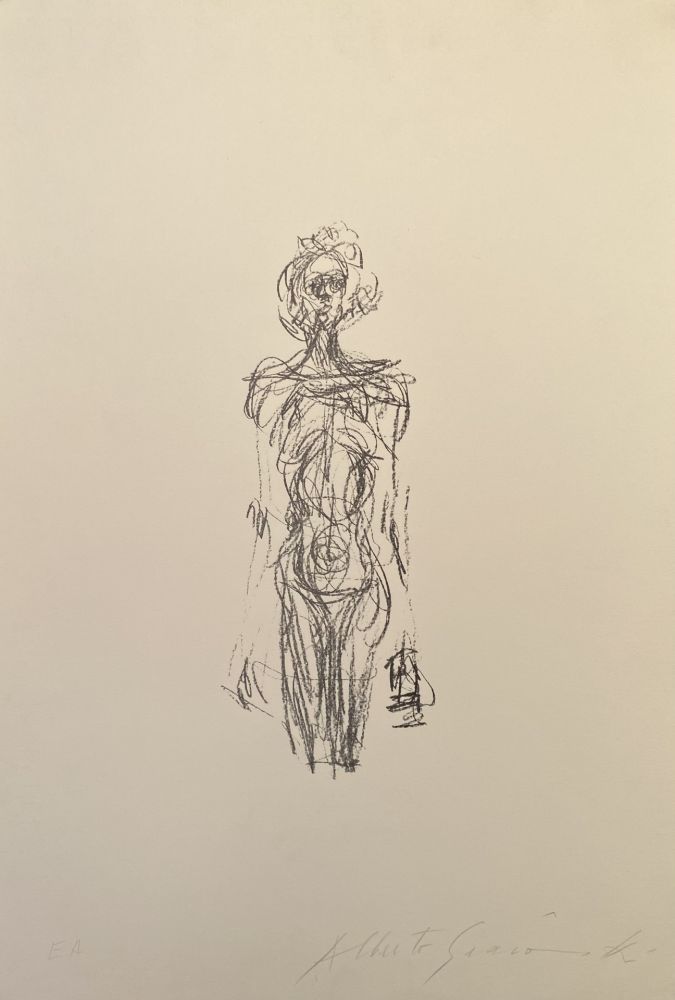 Литография Giacometti - Nude - Lust 154 - signed
