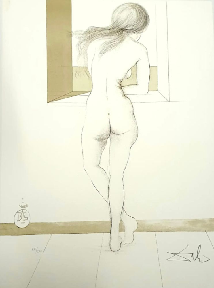 Литография Dali - Nude at the Window