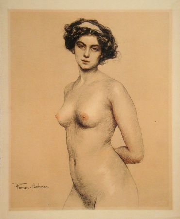 Литография Fenner-Behmer - Nude female, 1914