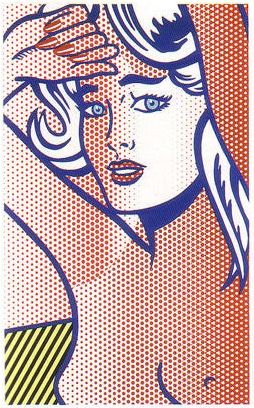 Сериграфия Lichtenstein - Nude with Blue Hair, State 1