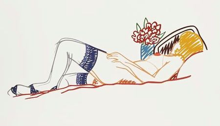 Сериграфия Wesselmann - Nude with Bouquet and Stockings 