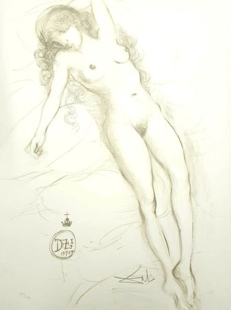 Литография Dali - Nude with Raised Arms