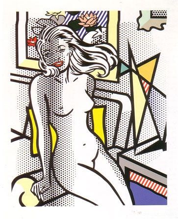 Relief Lichtenstein - Nude with Yellow Pillow