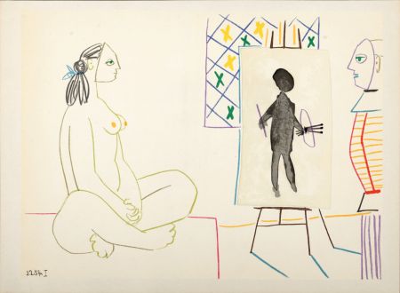 Литография Picasso - Nude Woman, 1954