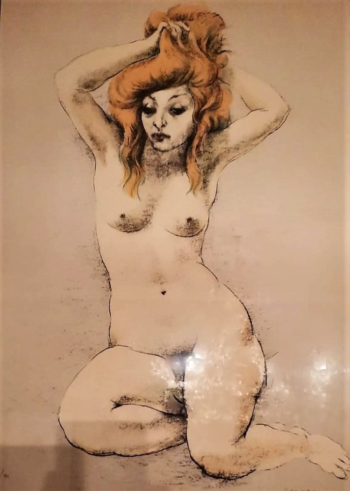 Литография Messina - Nudo femminile