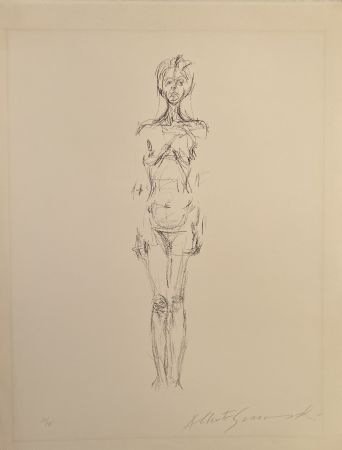 Литография Giacometti - Nue Debout