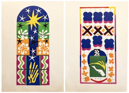 Литография Matisse - NUIT DE NOËL + POISSON CHINOIS (de Verve 35/36. 1953)