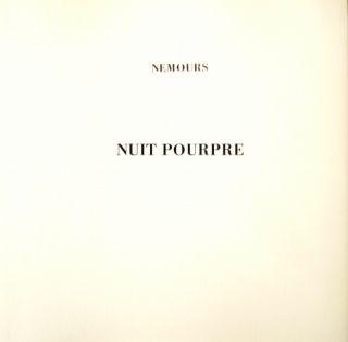 Иллюстрированная Книга Nemours - Nuit Pourpre
