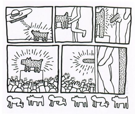 Многоэкземплярное Произведение Haring - Number 13 from 