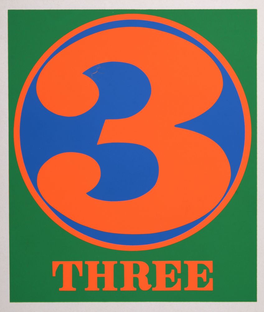 Сериграфия Indiana - Number 3, 1968