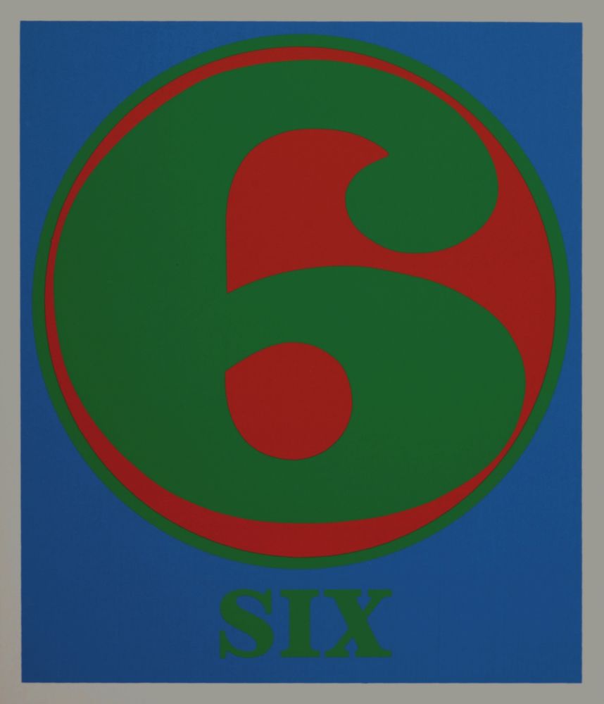 Сериграфия Indiana - Number 6, 1968