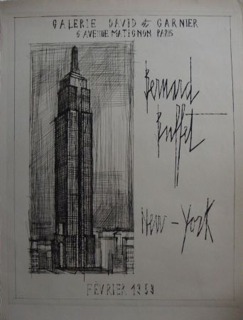 Гравюра Buffet - NYC : Empire State Building