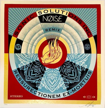 Сериграфия Fairey - NØISE/SSI Resurrectionem Ex-Mortuis Remix