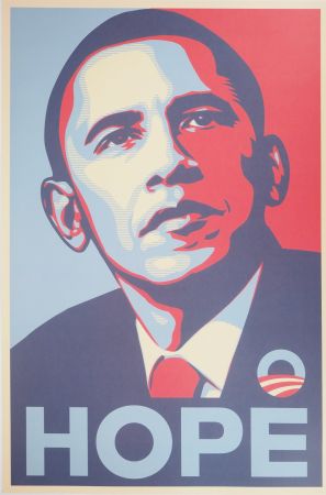 Литография Fairey - Obama, Hope
