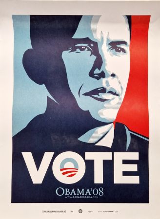 Афиша Fairey - Obama Vote Poster