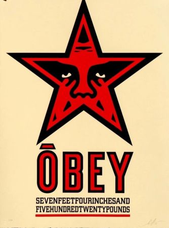 Сериграфия Fairey - Obey Star
