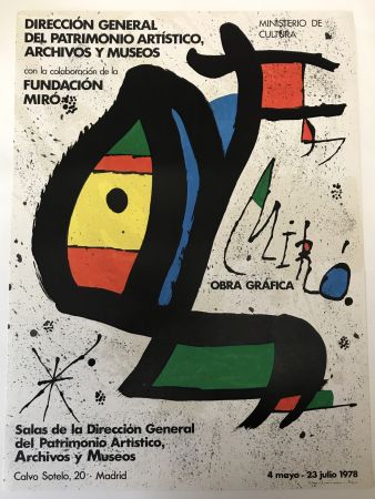 Афиша Miró - Obra grafica, Madrid