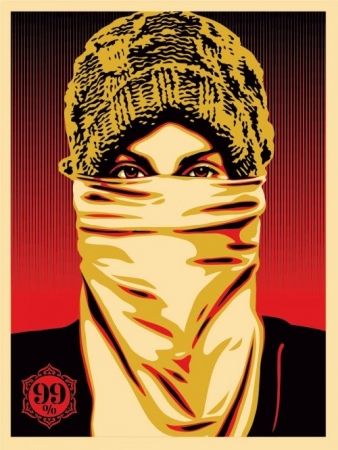 Сериграфия Fairey - Occupy Protester