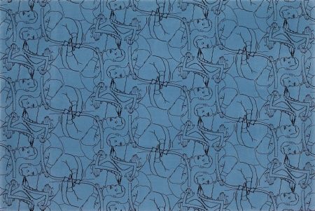 Литография Dheedene - Octopus - Blue