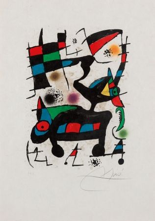 Литография Miró - Oda a Joan Miro