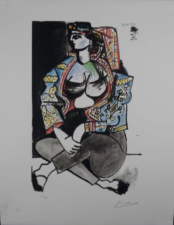 Литография Picasso (After) - Odalisque