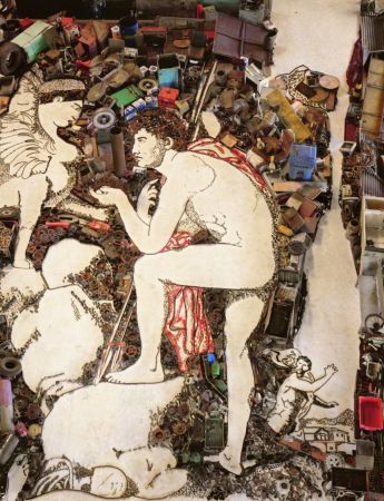 Многоэкземплярное Произведение Muniz - Oedipus and Sphinx, after Jean Auguste Dominique Ingres (Pictures of Junk)