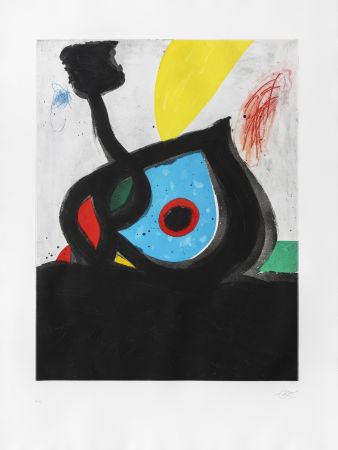 Гравюра Miró - Oeil bleu du volcan (L') 