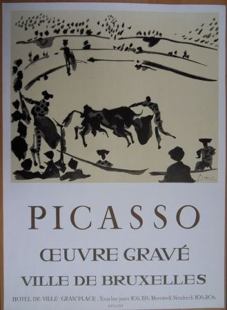 Литография Picasso - Oeuvre Gravé - Bruxelles 1973