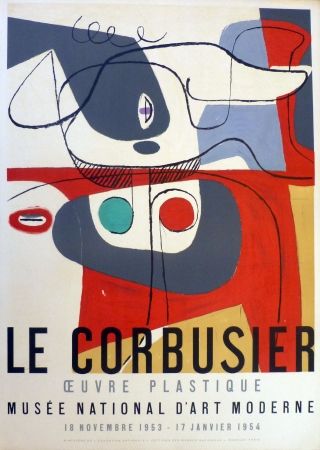 Литография Le Corbusier - Oeuvre plaastique, musée national d'art  moderne de la ville de Paris 