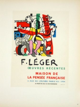 Литография Leger - Oeuvres Récentes  Maison de la Pensée Française
