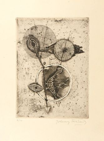 Офорт Friedlaender - Oiseau au cercle